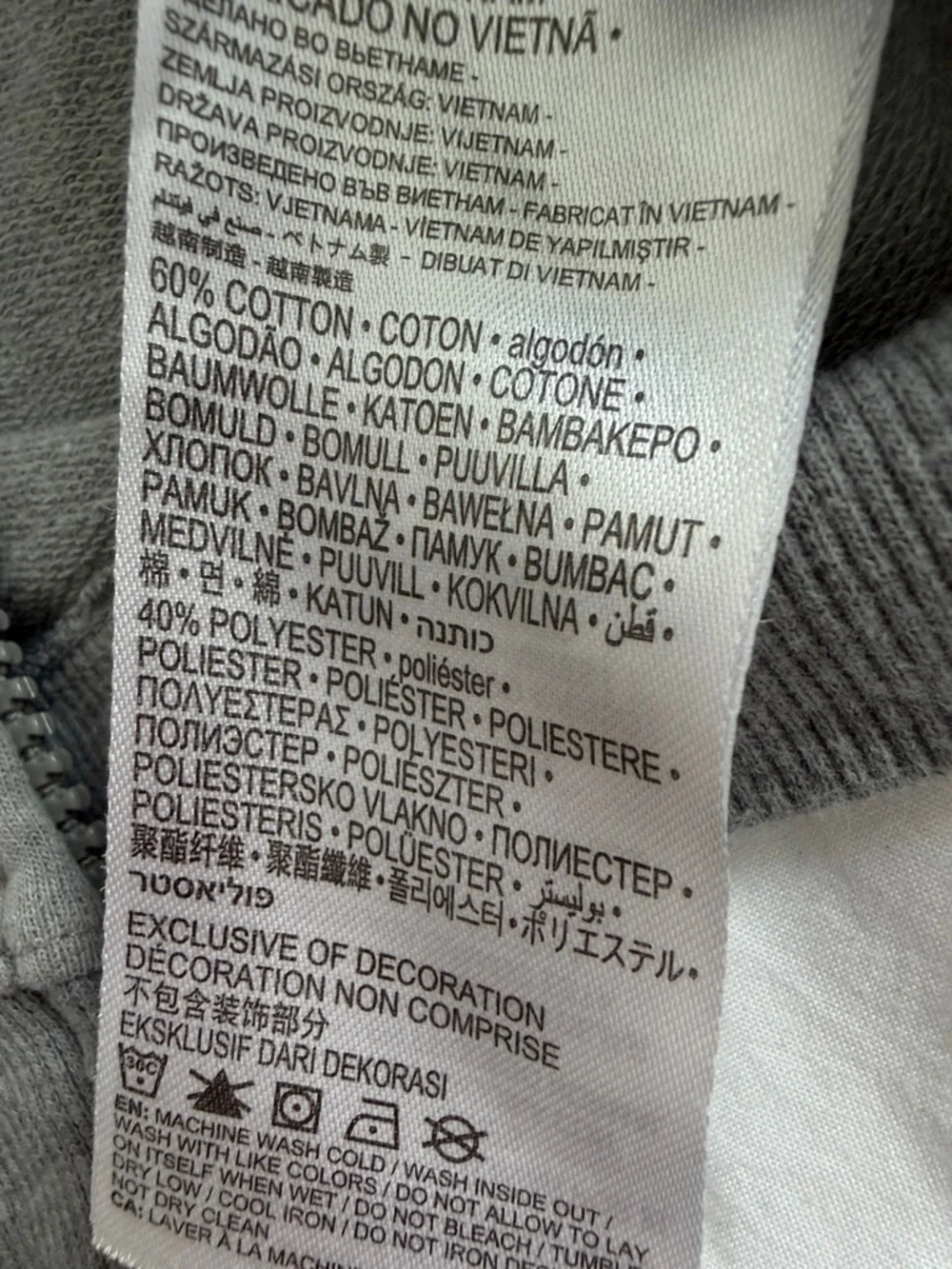 Nike Kids Grey Zip Hoodie with Neon Yellow Logo